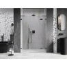 Mexen Lunar L dušiuksed paremale käele 130 cm, läbipaistev, gun metal - 834SL-130-050-95-00-P