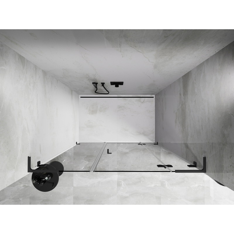 Mexen Lunar L dušiukse parem, 140 cm, läbipaistev, püssimetall - 834SL-140-050-95-00-P