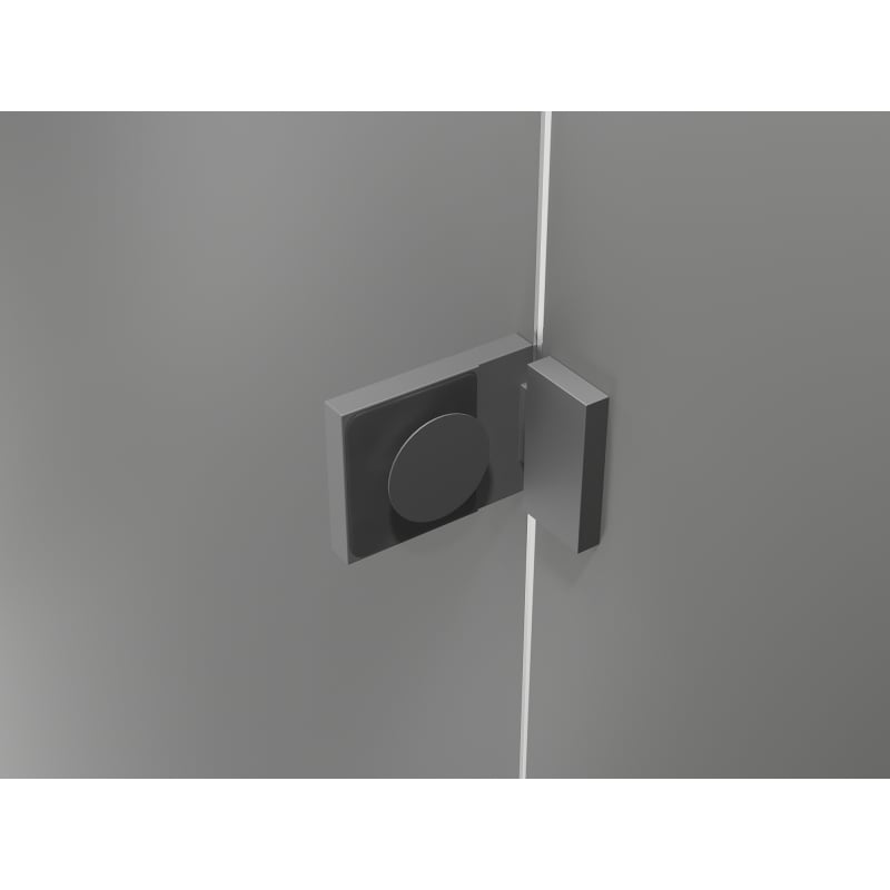Mexen Lunar L Right Hinged Shower Door 145 cm, Transparent, Gun Metal - 834SL-145-050-95-00-P