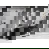 Mexen Lunar L douchedeur scharnierend rechts 145 cm, transparant, gun metal - 834SL-145-050-95-00-P