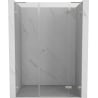 Mexen Lunar L desna stranica vrata za tuš kabinu 120 cm, prozirna, brušeni nikal - 834SL-120-050-97-00-P