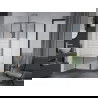 Mexen Apia Duschkabine zum Schieben 135 x 90 cm, weiße Streifen, Chrom - 840-135-090-01-20
