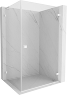Mexen Lunar-B L Desna tuš kabina klizna 90 x 80 cm, prozirna, bijela - 832L-090-080-20-00-P