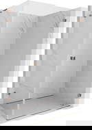 Mexen Lunar-B L svängduschkabin höger 95 x 90 cm, transparent, roséguld - 832L-095-090-60-00-P