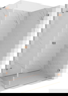 Mexen Lunar-B L Duschkabine, schwenkbar, rechts, 85 x 70 cm, transparent, gebürstetes Kupfer - 832L-085-070-65-00-P