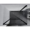 Mexen Apia cabine de duche deslizante 135 x 70 cm, transparente, preta - 840-135-070-70-00