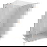 Mexen Lunar-B L Duschkabine schwenkbar rechts 100 x 80 cm, transparent, gebürstetes Kupfer - 832L-100-080-65-00-P