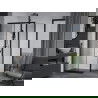 Mexen Apia schuifdouchecabine 135 x 70 cm, transparant, zwart - 840-135-070-70-00