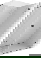 Mexen Lunar-B L Duschkabine, rechte Tür zum Öffnen, 85 x 80 cm, transparent, schwarz - 832L-085-080-70-00-P