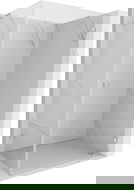 Mexen Lunar-B L douchecabine, rechts scharnierend, 95 x 70 cm, transparant, geborsteld nikkel - 832L-095-070-97-00-P