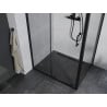 Mexen Apia cabine de douche coulissante 135 x 100 cm, transparente, noire - 840-135-100-70-00