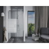 Mexen Apia lükanddushuks 135 cm, triibud, kroom - 845-135-000-01-20