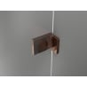 Paravent de baignoire Mexen Lunar L à 2 volets droit 90 x 150 cm, transparent, or rose - 897L-090-100-60-00-P