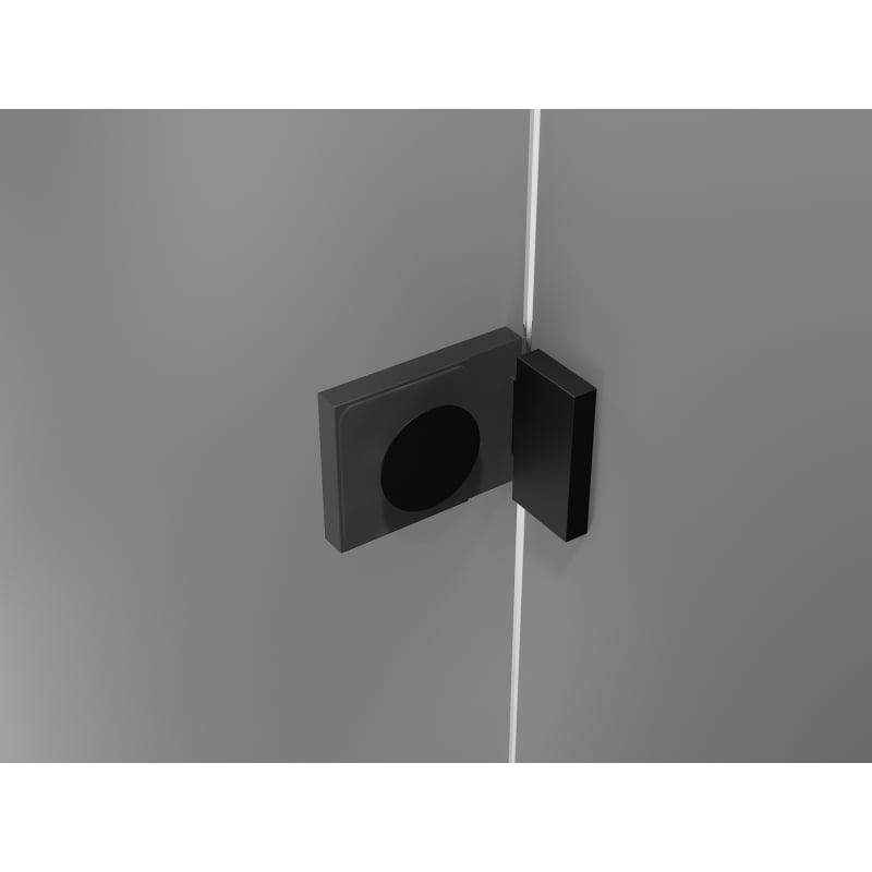 Mexen Lunar L vanni ekraan, 2-tiivaline, parempoolne 80 x 150 cm, läbipaistev, must - 897L-080-100-70-00-P