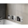 Mexen X-Wall-R nisvakplank met kraag 30 x 20 cm, inox - 1910302010