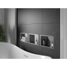 Mexen X-Wall-R Nischenregal mit Flansch 30 x 20 cm, Inox - 1910302010