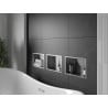Mexen X-Wall-R nisvakplank met kraag 30 x 20 cm, inox - 1910302010