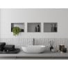 Mexen X-Wall-R nisvakplank met kraag 30 x 20 cm, inox - 1910302010
