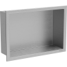 Mexen X-Wall-R nisplank met flens 30 x 20 cm, inox - 1910302010