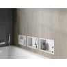 Mexen X-Wall-R étagère enclavée avec rebord 30 x 20 cm, blanche - 1920302010