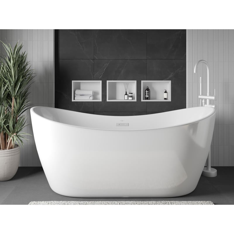 Mexen X-Wall-R étagère d'encastrement avec collerette 30 x 20 cm, blanche - 1920302010