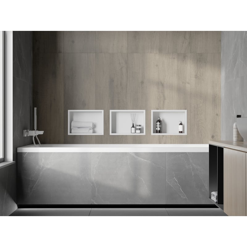 Mexen X-Wall-R półka wnękowa z kołnierzem 30 x 20 cm, biała - 1920302010