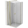 Mexen Mist T kutna tuš kabina 85 x 85 cm, prozirna, zlatna - 8A4T-085-085-50-00