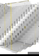 Mexen Mist T Duschkabine schwenkbar 70 x 90 cm, transparent, gold - 8A4T-070-090-50-00