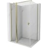 Mexen Mist T Duschkabine schwenkbar 100 x 120 cm, transparent, gold - 8A4T-100-120-50-00