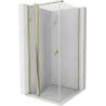 Mexen Mist T cabine de douche pivotante 120 x 120 cm, transparente, dorée - 8A4T-120-120-50-00