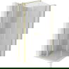 Mexen Mist T scharnierende douchecabine 70 x 70 cm, transparant, goud geborsteld - 8A4T-070-070-55-00