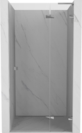 Mexen Lunar L desna preklopna tuš vrata 70 cm, prozirna, krom - 834L-070-000-01-00-P