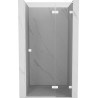 Mexen Lunar L duššiuksed, parempoolne avatav 85 cm, läbipaistev, valge - 834L-085-000-20-00-P