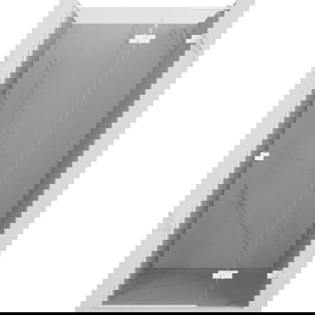 Mexen Lunar L porta doccia battente destra 120 cm, trasparente, bianca - 834L-120-000-20-00-P