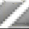 Mexen Lunar L glazen douchedeur rechts 140 cm, transparant, goud - 834L-140-000-50-00-P