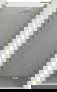 Mexen Lunar L Duschdrehtür rechts 80 cm, transparent, gebürstet gold - 834L-080-000-55-00-P