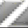Mexen Lunar L draaideur douchedeur rechts 130 cm, transparant, goud geborsteld - 834L-130-000-55-00-P