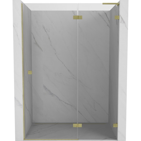 Mexen Lunar L parema kinnitusega avaned dušiuks 135 cm, läbipaistev, kuldne harjatud - 834L-135-000-55-00-P
