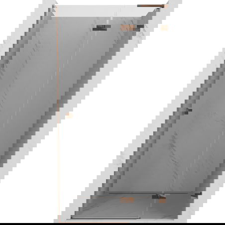 Mexen Lunar L δεξιά ανοιγόμενη πόρτα ντους 70 cm, διαφανής, ροζ χρυσό