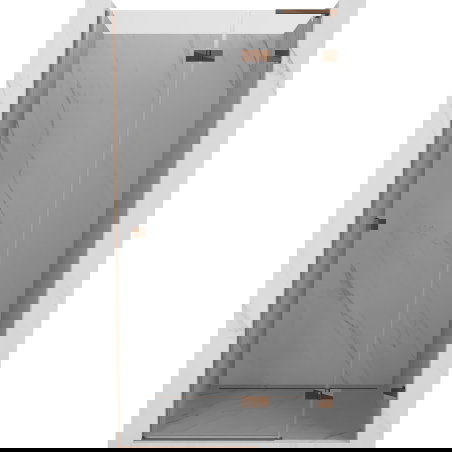 Mexen Lunar L Δεξιά ανοιγόμενη πόρτα ντους 75 cm, διαφανής, ροζ χρυσό