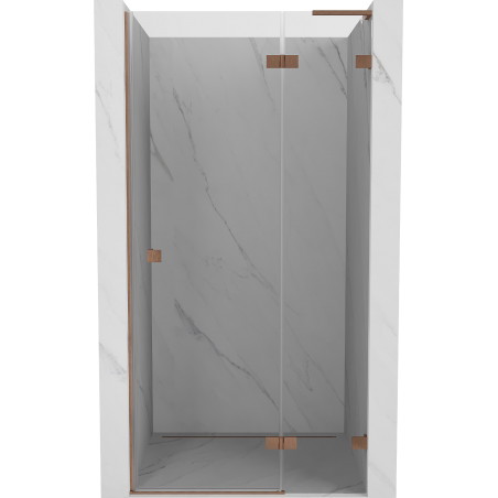 Mexen Lunar L dušiuks uksed parempoolsed 105 cm, läbipaistev, harjatud vask - 834L-105-000-65-00-P