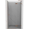 Mexen Lunar L dušši hinged uksed parempoolsed 110 cm, läbipaistev, harjatud vask - 834L-110-000-65-00-P