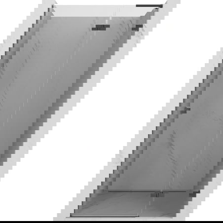 Mexen Lunar L Duschdrehtür rechts 80 cm, transparent, gebürstet Gun Gray - 834L-080-000-66-00-P