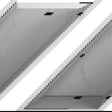 Mexen Lunar L duschdörr svängbar höger 135 cm, transparent, svart - 834L-135-000-70-00-P