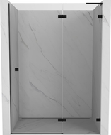 Mexen Lunar L Duschtür, rechts anschlagend, 140 cm, transparent, schwarz - 834L-140-000-70-00-P