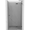 Mexen Lunar L parema hinged dušiuks 80 cm, läbipaistev, gun metal - 834L-080-000-95-00-P