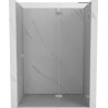 Mexen Lunar L right-hand hinged shower door 135 cm, transparent, brushed nickel - 834L-135-000-97-00-P