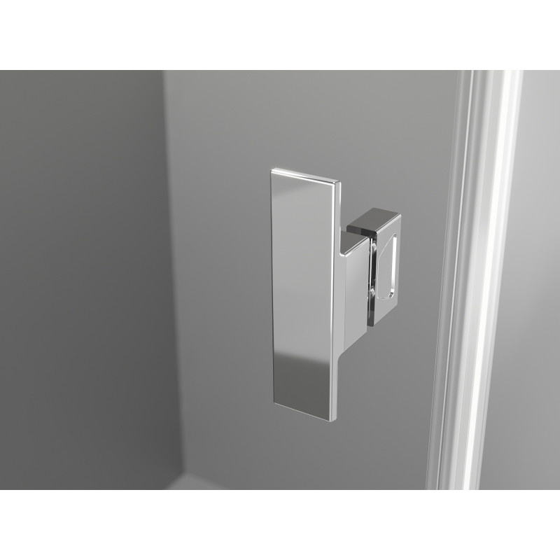 Mexen Mist Duo preklopna tuš kabina 100 x 80 cm, prozirno, krom - 8A4-100-080-01-00