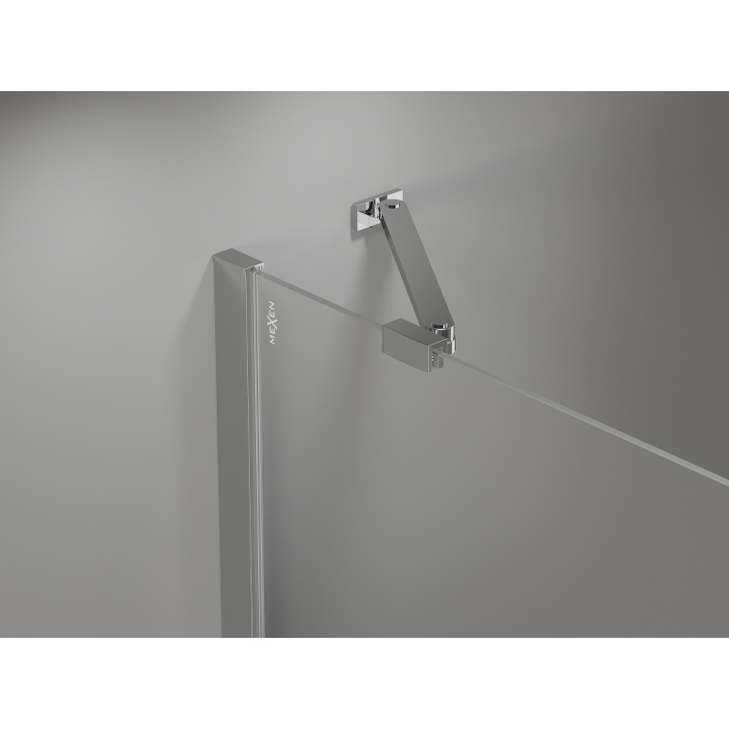 Mexen Mist Duo preklopna tuš kabina 110 x 80 cm, prozirna, krom - 8A4-110-080-01-00