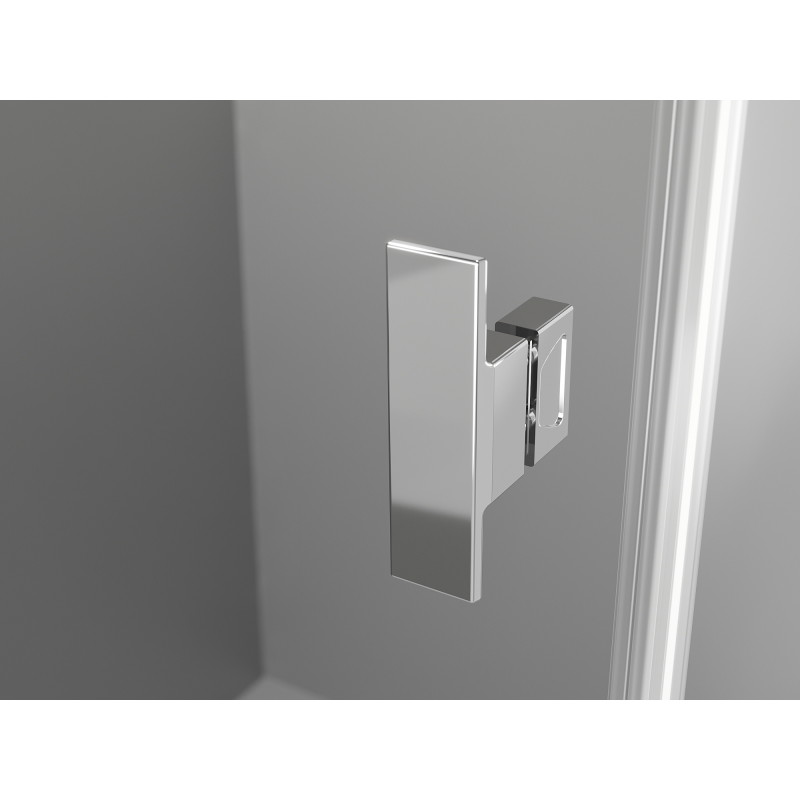 Mexen Mist Duo pregibna tuš kabina 115 x 80 cm, prozorna, kromirana - 8A4-115-080-01-00